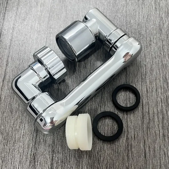 1080 Derece Dönebilen Mutfak ve Lavabo Bataryası Akrobat Musluk Ucu (5314) - 3