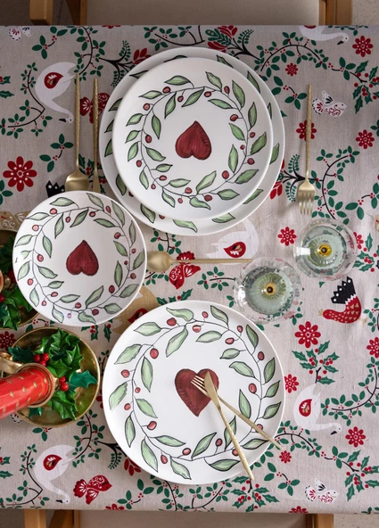 The Mia Luv Pasta Tabağı 6lı Set 19 cm - Resim 7