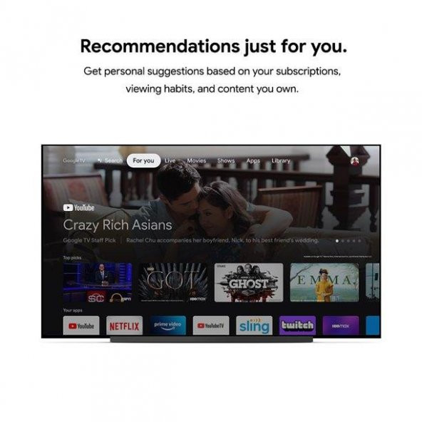 Google Chromecast TV 4K Android Medya Oynatıcı - 5