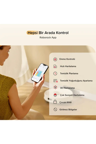 Q8 Akıllı Robot Süpürge Beyaz 10.000 Pa HyperForce Emiş Gücü - Resim 7