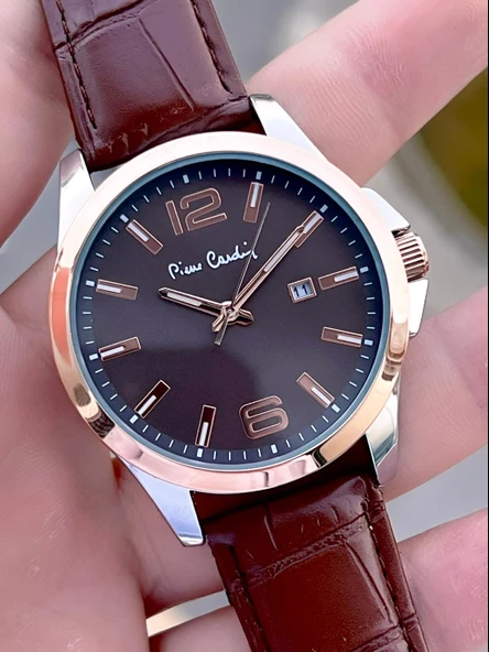 Pierre Cardin Deri Kordon 2 Yıl Garantili 3 Atm Suya Dayanıklı Erkek Kol Saati EK.800411F10 - Resim 4