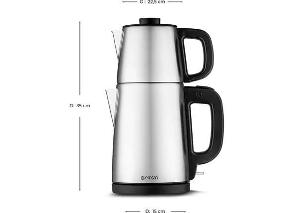 Emsan Çaykolik Çay Makinesi Inox - 4