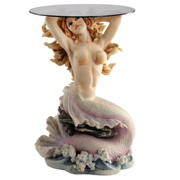 Wise Ayna & Sehpa-Wise Biblolar - Denizkızı Sehpa 49x35x60,5 cm Dekoratif Obje Ev Ofis ürün görseli