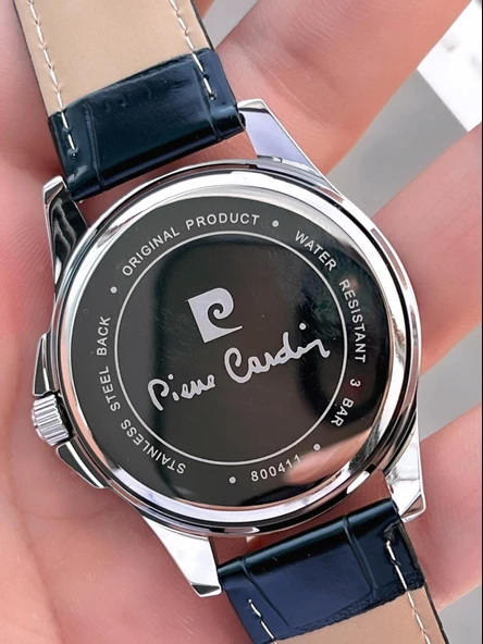 Pierre Cardin Deri Kordon 2 Yıl Garantili 3 Atm Suya Dayanıklı Erkek Kol Saati EK.800411F10 - Resim 5