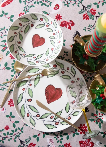 The Mia Luv Pasta Tabağı 6lı Set 19 cm - Resim 8