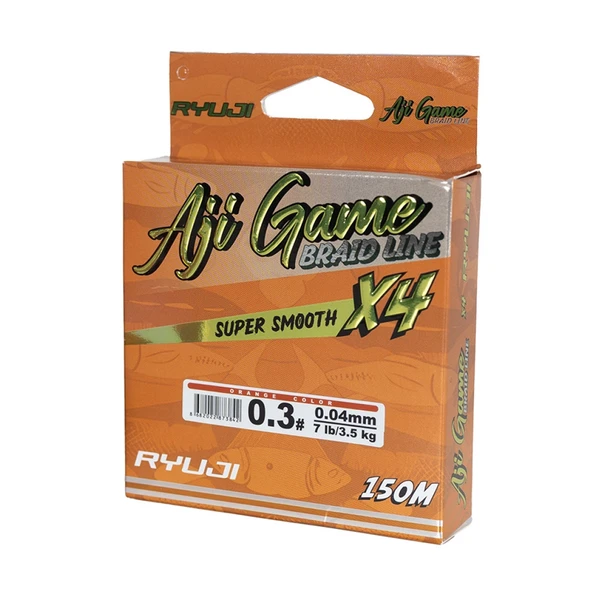 Ryuji Aji Game 4B Orange 150m İp Misina Kalınlık (mm) : 0,02mm - Resim 3