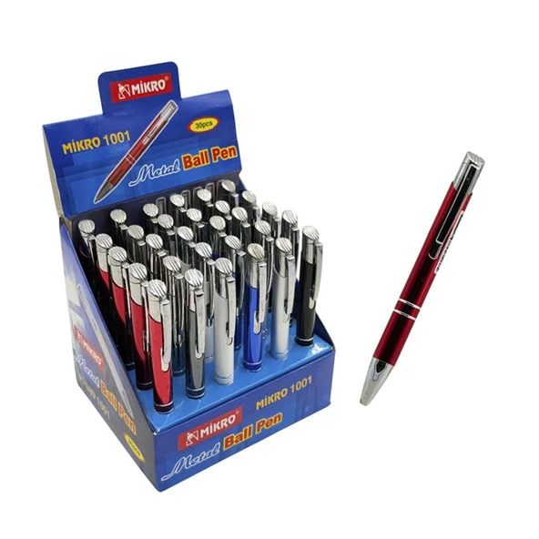 MİKRO 1001-30 STANDLI METAL TÜKENMEZ KALEM ürün görseli