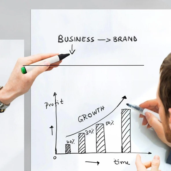 Silinebilir Kalemli Sticker  Duvara Yapışabilen Yazı Tahtası 60x200 cm (5314) - 3