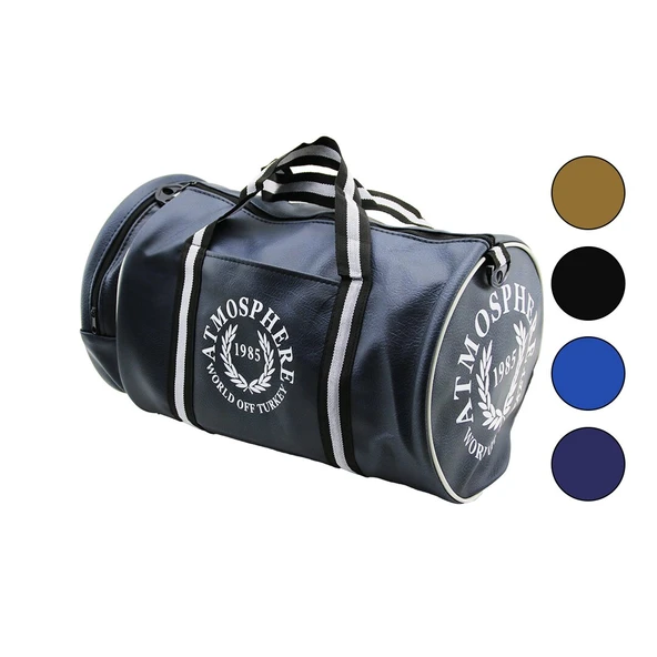 SİLİNDİR ÇANTA TEK FERMUARLI  TEK YAN CEPLİ  ÇAP: 26CM - UZUNLUK: 47CM (5314)