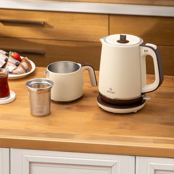 Emsan Nostalji Çay Makinesi Krem - 3