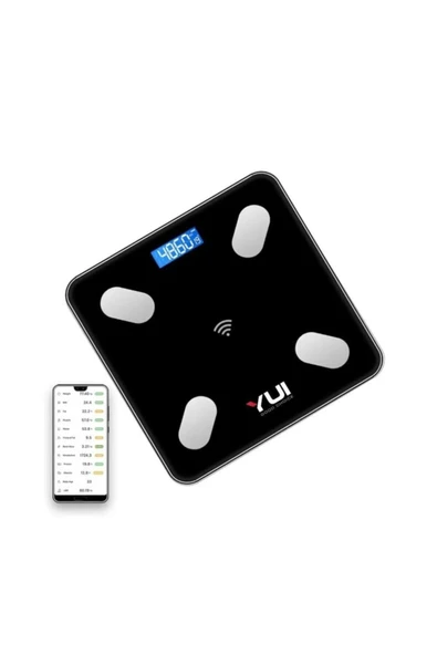 KB13 Akıllı Vücut Analiz Tartısı – Yağ, Su, Kas, Kitle Endeksi & Kilo Ölçer Dijital Baskül - Resim 3