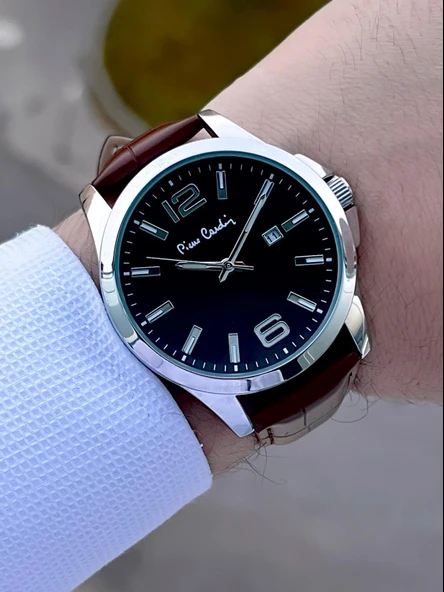 Pierre Cardin Deri Kordon 2 Yıl Garantili 3 Atm Suya Dayanıklı Erkek Kol Saati EK.800411F11 - Resim 3