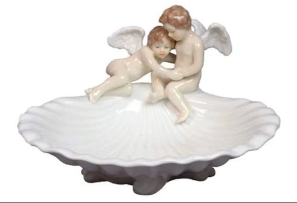 Wise Biblolar - Porselen Melek Biblo 21x21x13 cm Dekoratif Obje Hediyelik ürün görseli