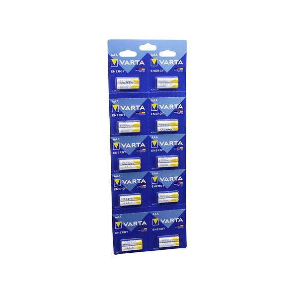 VARTA İNCE PİL ALKALİN 20PCS (5314)