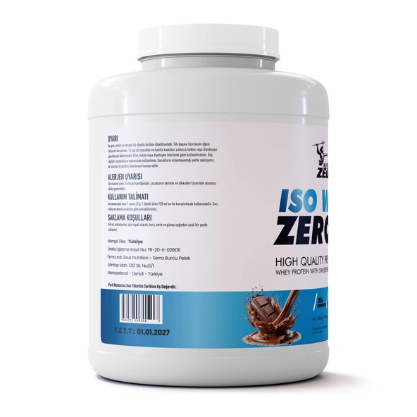 Zeus Nutrition ISO WHEY ZERO 2300GR - KİNDER AROMA+SHAKER HEDİYE ! - 3