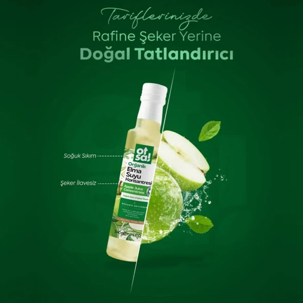 Otsa Organik Elma Suyu Konsantresi 340 g - Resim 3