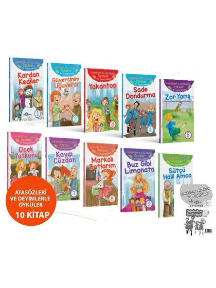 MAVİ BONCUK YAYINLARI 4.SINIF 10'LU ATASÖZLERİ VE DEYİMLERLE ÖYKÜLER KİTAP SETİ ürün görseli