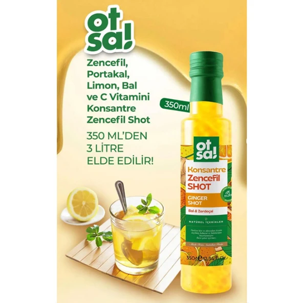 Otsa Konsantre Zencefil Shot 350 g - Resim 3