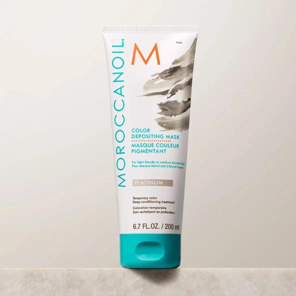 Moroccanoil Color Depositing Mask 200 ml - Platinum - Resim 4