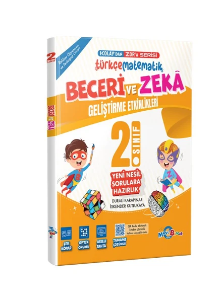 MAVİ BONCUK YAYINLARI 2. SINIF BECERİ VE ZEKA GELİŞTİRME ETKİNLİKLERİ KİTABI ürün görseli