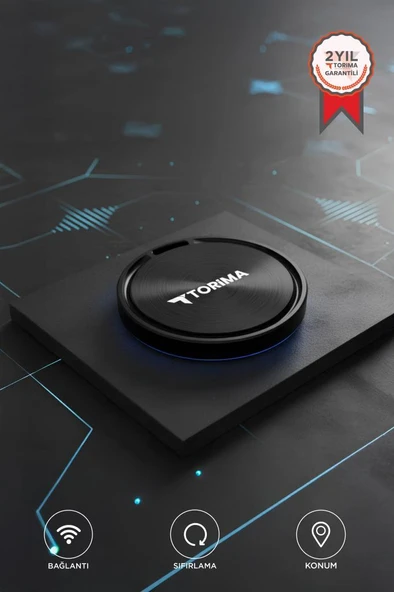 Torima F8 Siyah Smart Tag Takip Cihazı Apple Find My ve Android Uyumlu ürün görseli