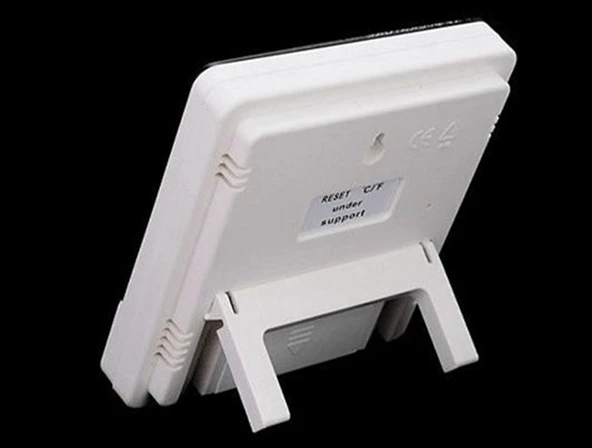 Bebek Odası Masaüstü Dijital Termometre Nem Ölçer Higrometre Saat (5314) - 4