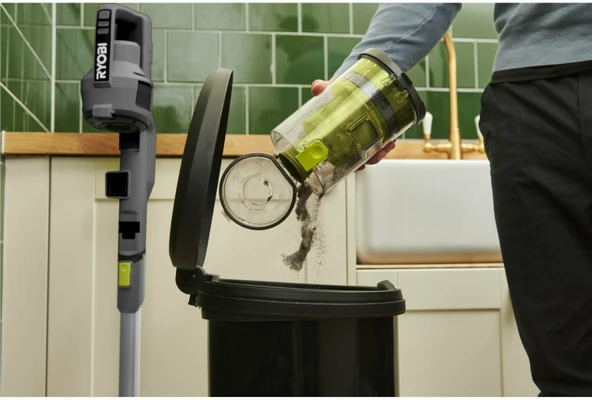 Ryobi RSVS18-1C20G 2.0Ah Tek Akülü Kömürsüz Dikey Süpürge - 5133006515 - 3