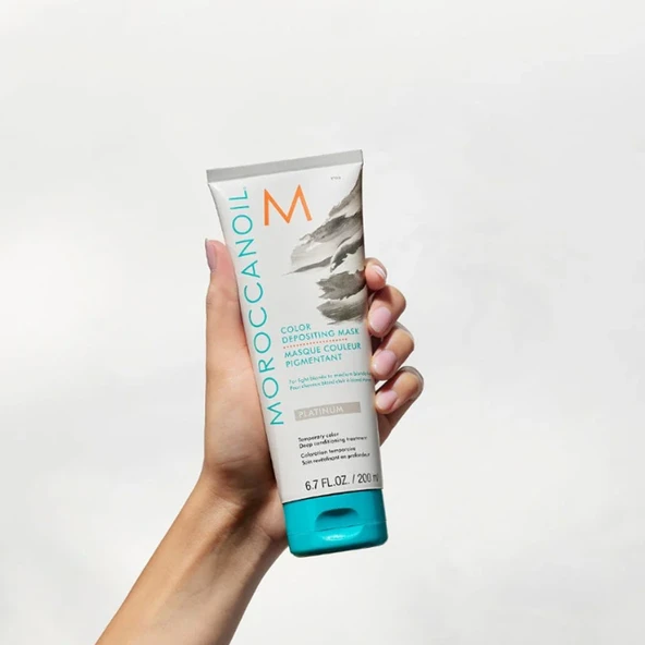 Moroccanoil Color Depositing Mask 200 ml - Platinum - Resim 3