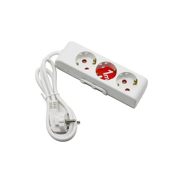 RI-TECH 3LÜ - 1MT UZATMA KABLO - TOPRAKLI GRUP PRİZ 001 175 310002 01 00 (5314)