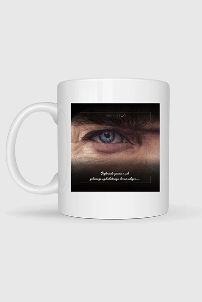 10 Kasım Atatürk Tasarımlı Kupa Bardak - Resim 2