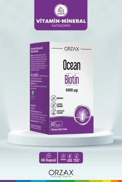 OCEAN BIOTIN 5000 MCG 60 CAP.
