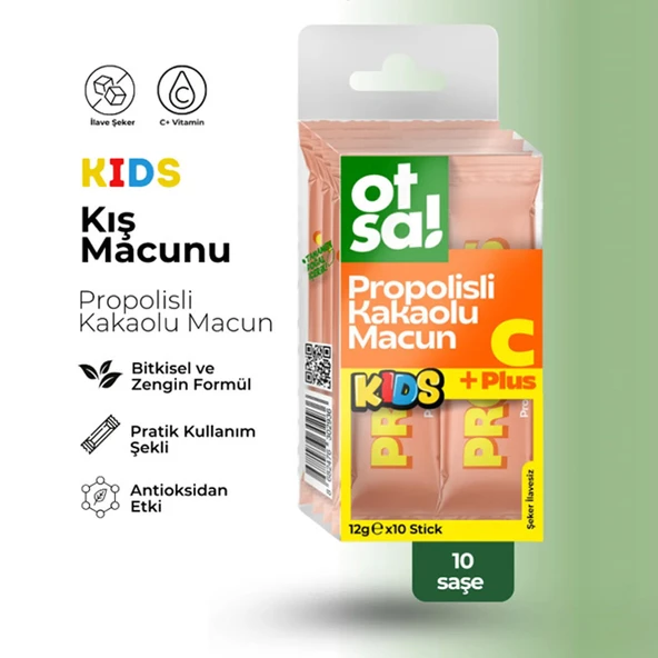 Otsa Kids Kış Macunu Kakaolu Stick 12 g x 10 Adet - Resim 2