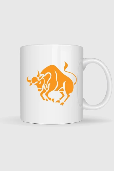 Boğa Burcu Tasarımlı Kupa Bardak ürün görseli