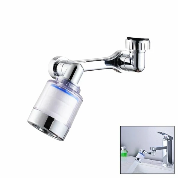 1080 DERECE DÖNEBİLEN FİTRELİ PERLATÖR MUSLUK BAŞI (5314)