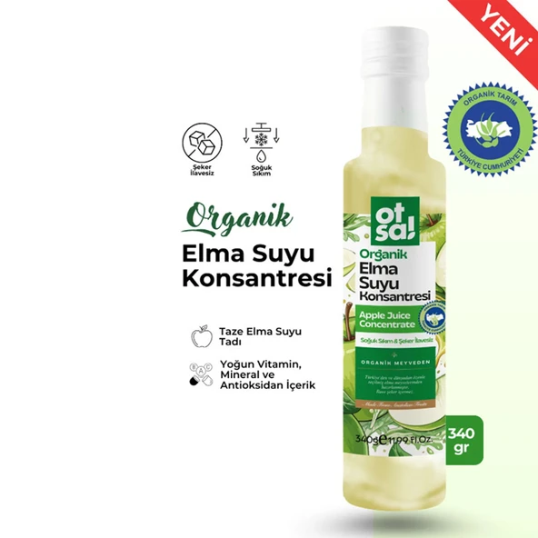Otsa Organik Elma Suyu Konsantresi 340 g - Resim 2