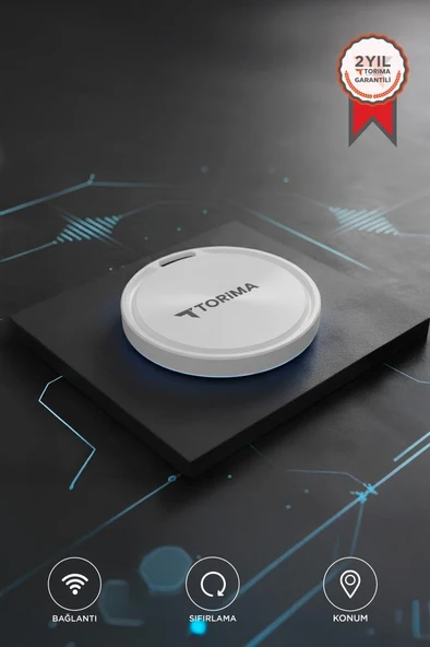 Torima F8 Beyaz Smart Tag Takip Cihazı Apple Find My ve Android Uyumlu ürün görseli