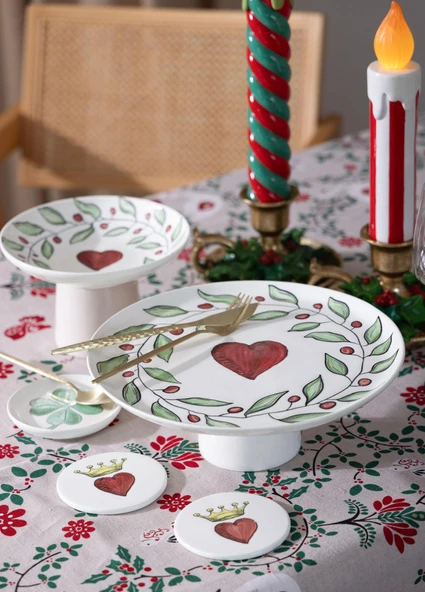 The Mia Luv Ayaklı Servis Tabağı 10x30 cm - Resim 3