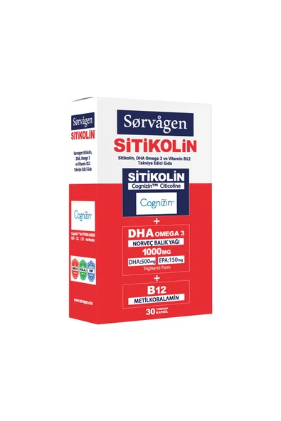 SORVAGEN SITIKOLIN OMEGA3 30 KAPS