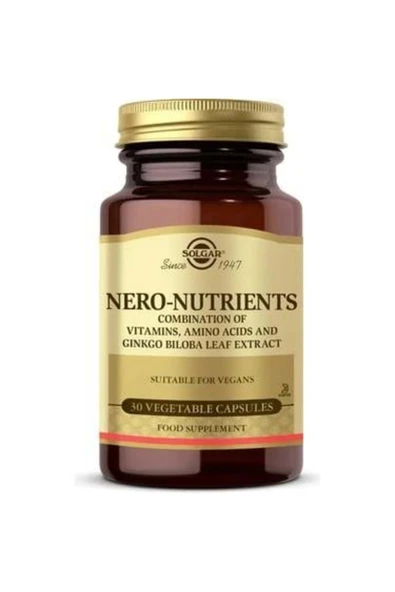 SOLGAR NERO NUTRIENTS 30 CAP ürün görseli 1