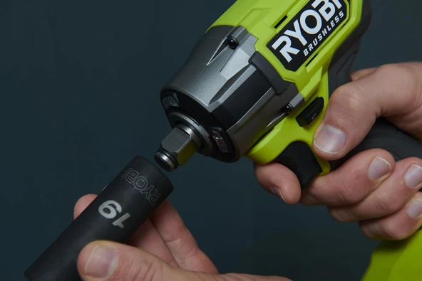 Ryobi RIW18CBL-0 Akülü Kömürsüz Somun Sıkma 1/2 (Akü ve Şarj Cihazı Dahil Değildir) - 5133006492 - Resim 8