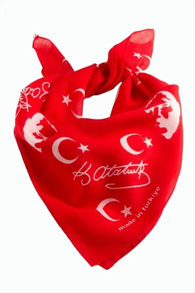 Ayyıldız Desenli Bandana 50*50 - 2