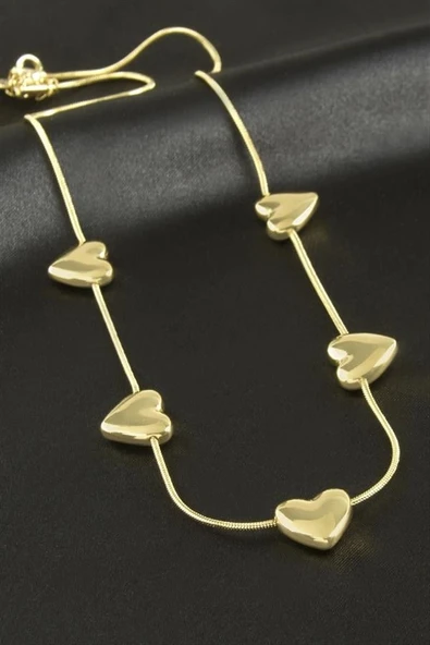 Kalp Lüks Çelik Kolye