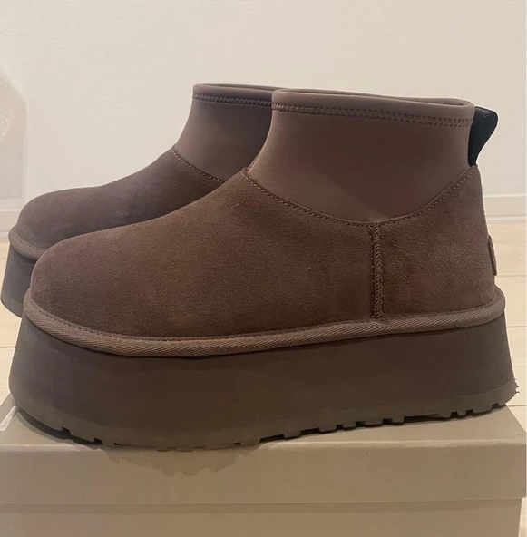 UGG W Classıc Mını Dıpper Platform Kadın Bot - Resim 4