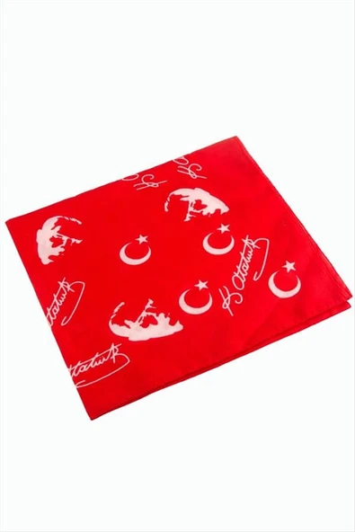 Ayyıldız Desenli Bandana 50*50 - 3