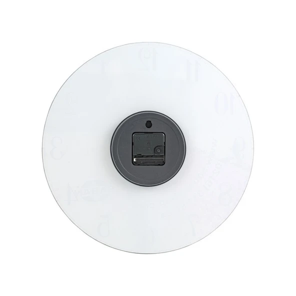 Modern Dekoratif Sessiz Akar Duvar Saati - Temperli Cam 37 cm HS003 - Resim 2