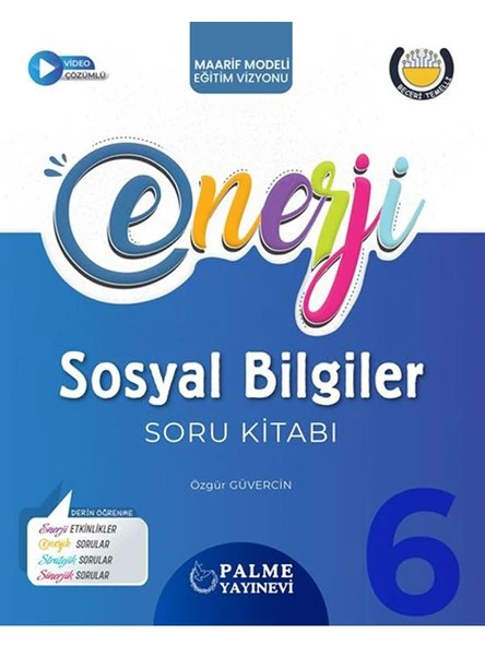 PALME 6.SINIF ENERJİ SOSYAL BİLGİLER SORU KİTABI *YENİ* ürün görseli 1