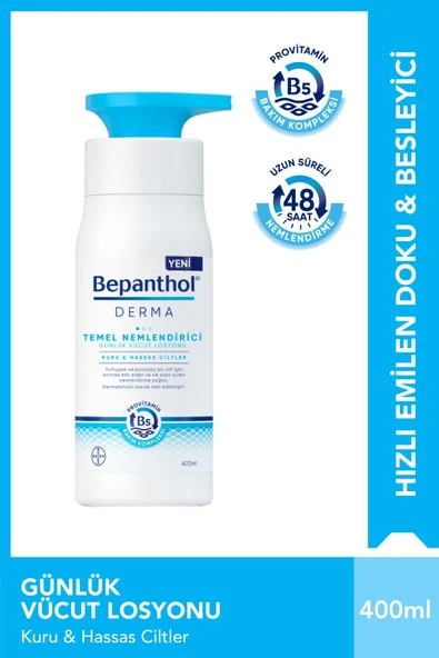 BEPANTHOL DERMA TEMEL NEMLENDIRICI GUNLUK VUCUT LOSYON 400 ML