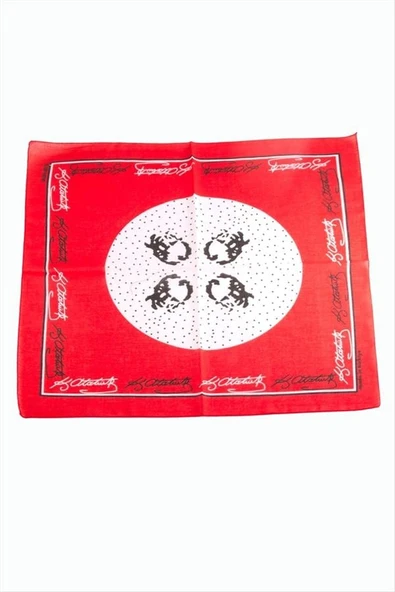 Atatürk İmzalı Desenli Bandana 50*50 - 2