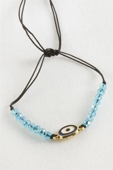 Nazar Kristal Makrome İp Bileklik - 2