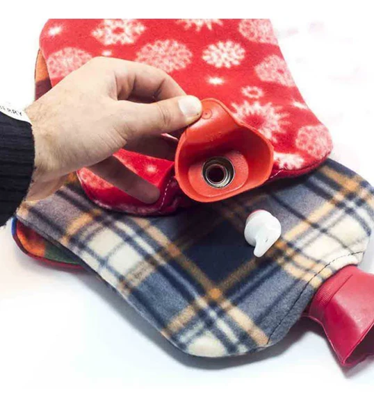 Sıcak Su Torbası 2 Litre Polar Kılıflı Termofor (5314)